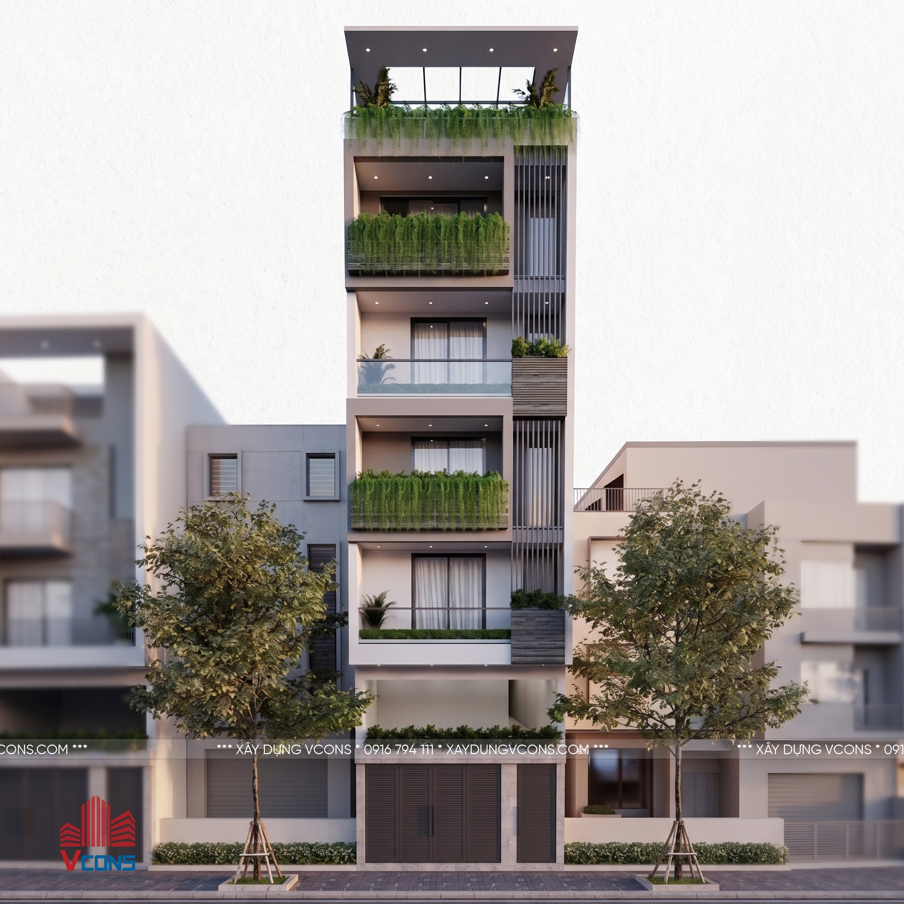 GIAI ĐOẠN HOÀN THIỆN NGOẠI THẤT CÔNG TRÌNH 780M2 | ANH CHÍ - HOÀNG MAI