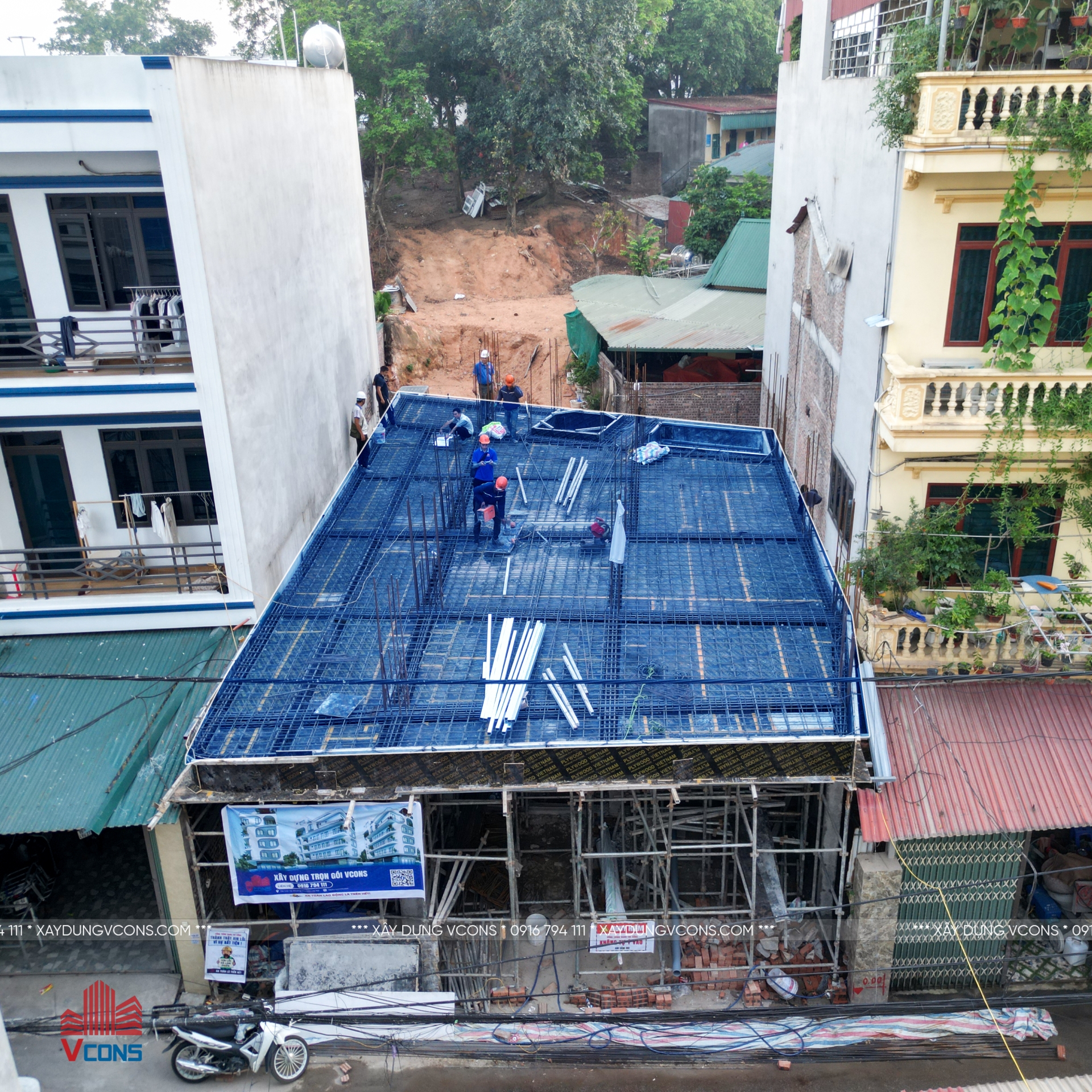 CẬP NHẬT TIẾN ĐỘ CÔNG TRÌNH CHUNG CƯ MINI 950M2
