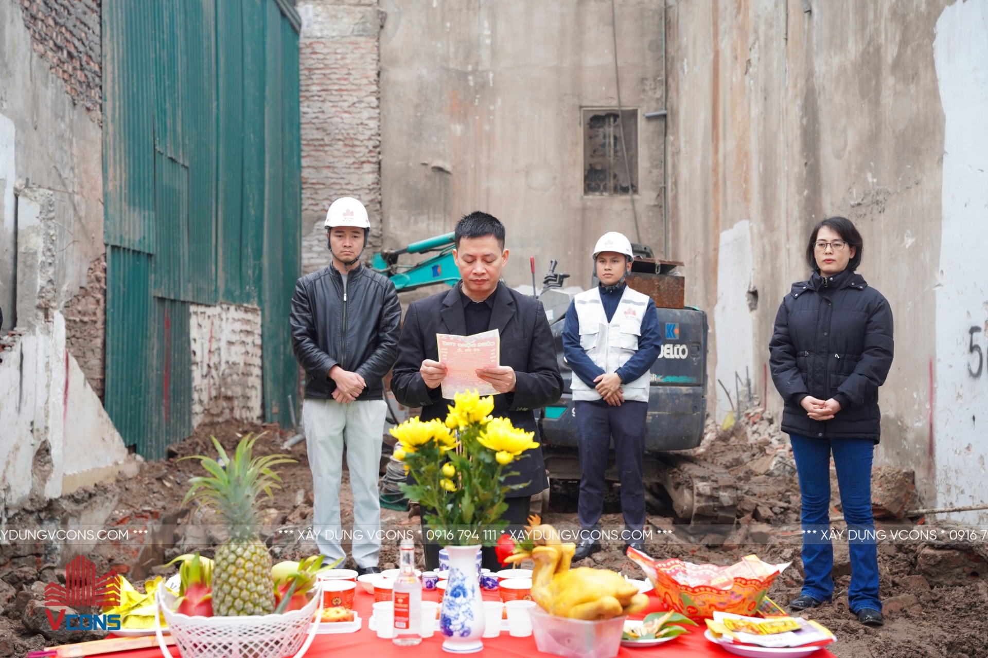 Thi công cọc khoan nhồi nhà 7 tầng 1 bán hầm tại Hà Nội – Giải pháp nền móng vững chắc từ VCONS