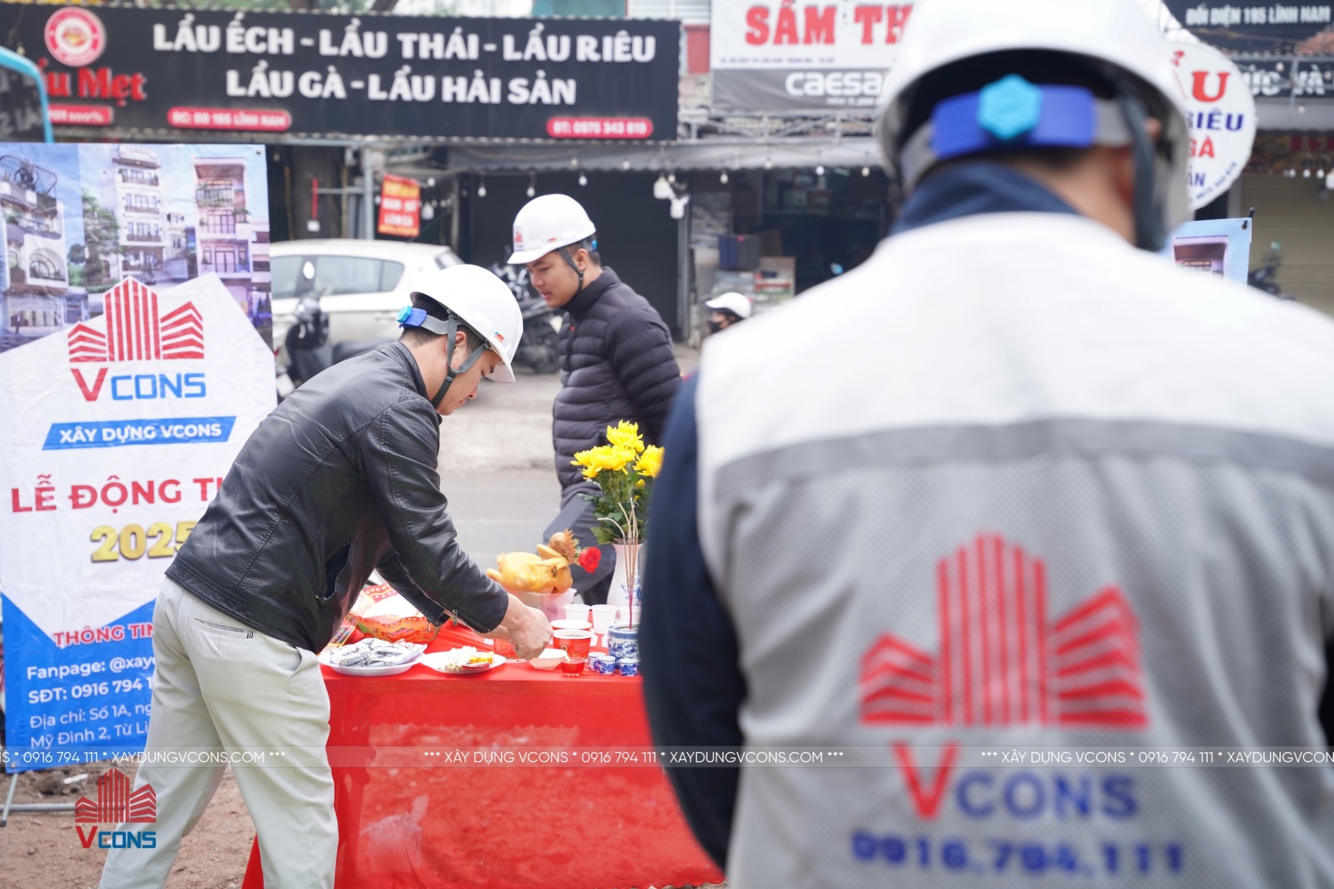 Thi công cọc khoan nhồi nhà 7 tầng 1 bán hầm tại Hà Nội – Giải pháp nền móng vững chắc từ VCONS