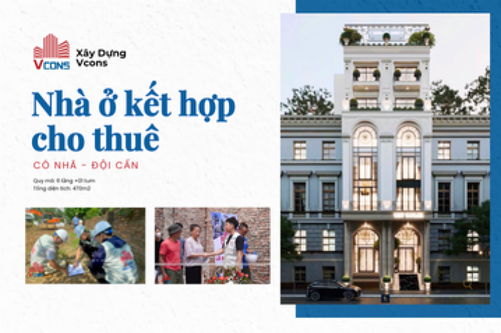 Nhà ở kết hợp cho thuê Cô Nhã - Đội Cấn