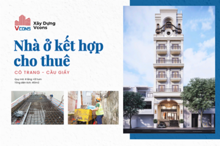 Nhà ở kết hợp cho thuê Cô Trang - Cầu Giấy