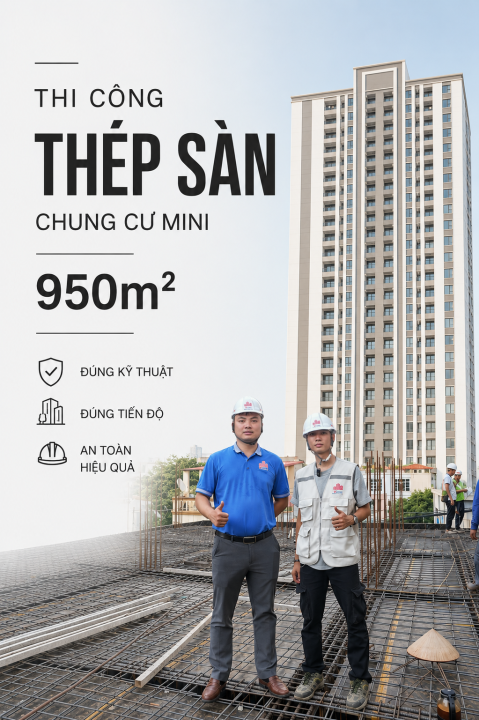 CẬP NHẬT TIẾN ĐỘ CÔNG TRÌNH CHUNG CƯ MINI 950M2
