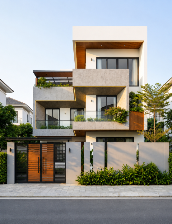Biệt thự hiện đại 3 tầng Bác Quyết - Hoàng Mai