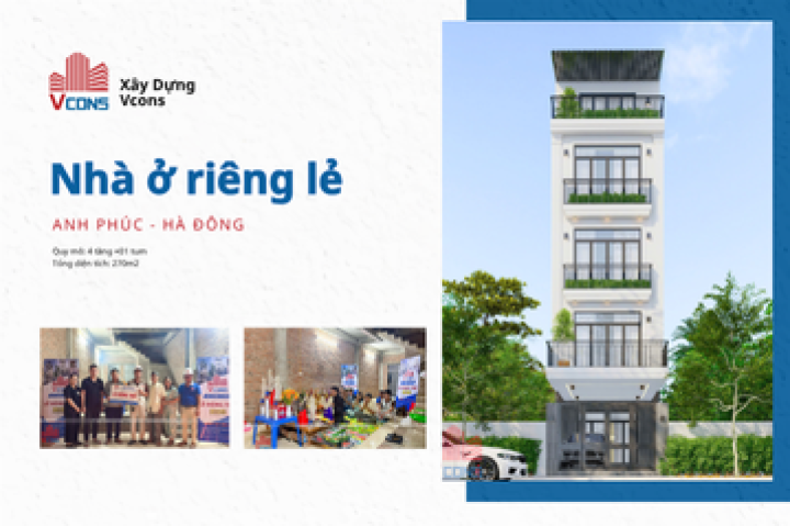 Nhà ở riêng lẻ Anh Phúc - Hà Đông
