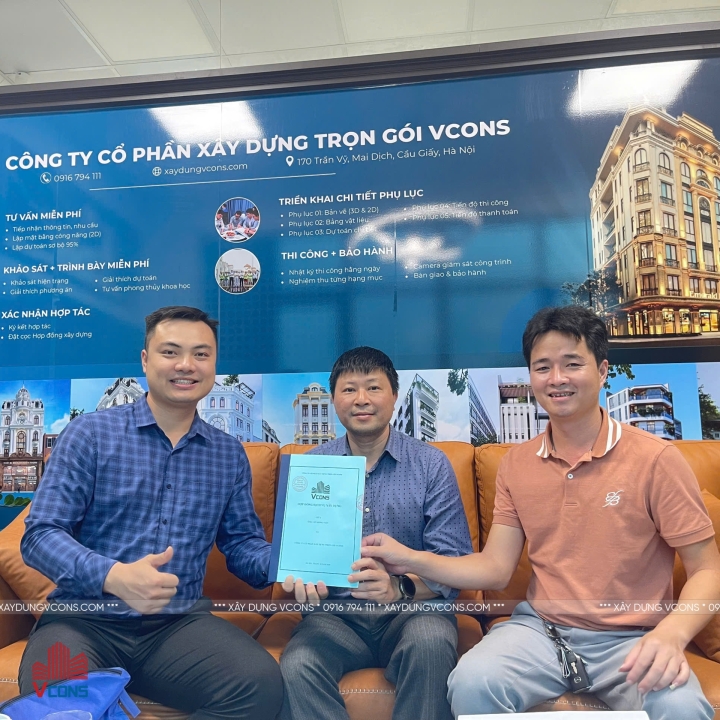 THÀNH CÔNG KÝ KẾT HỢP ĐỒNG 3 CĂN LIỀN KỀ VỚI ANH VIỆN - HAI BÀ TRƯNG