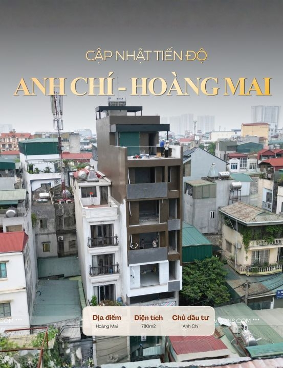 GIAI ĐOẠN HOÀN THIỆN NGOẠI THẤT CÔNG TRÌNH 780M2  | ANH CHÍ - HOÀNG MAI