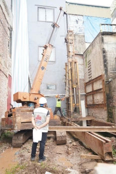 GIAI ĐOẠN HOÀN THIỆN NGOẠI THẤT CÔNG TRÌNH 780M2  | ANH CHÍ - HOÀNG MAI