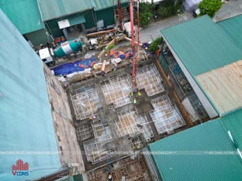 ĐỔ BÊ TÔNG MÓNG CÔNG TRÌNH TRỤ SỞ CÔNG TY BULONG NAM HẢI