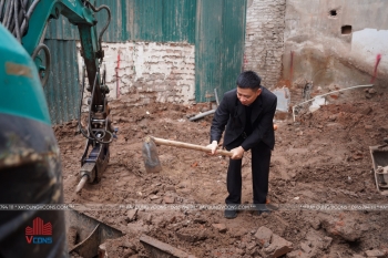 Thi công cọc khoan nhồi nhà 7 tầng 1 bán hầm tại Hà Nội – Giải pháp nền móng vững chắc từ VCONS